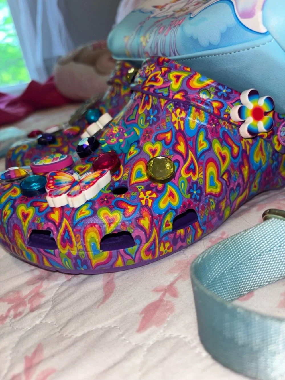 Lisa Frank Pastel Rainbow Cloud Backpack with Matching Wallet - Picture 9 of 12
